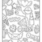 “Markerific: Neon Vibes” 🩷💚💛 Coloring Book by: Folders; 48 pages / English