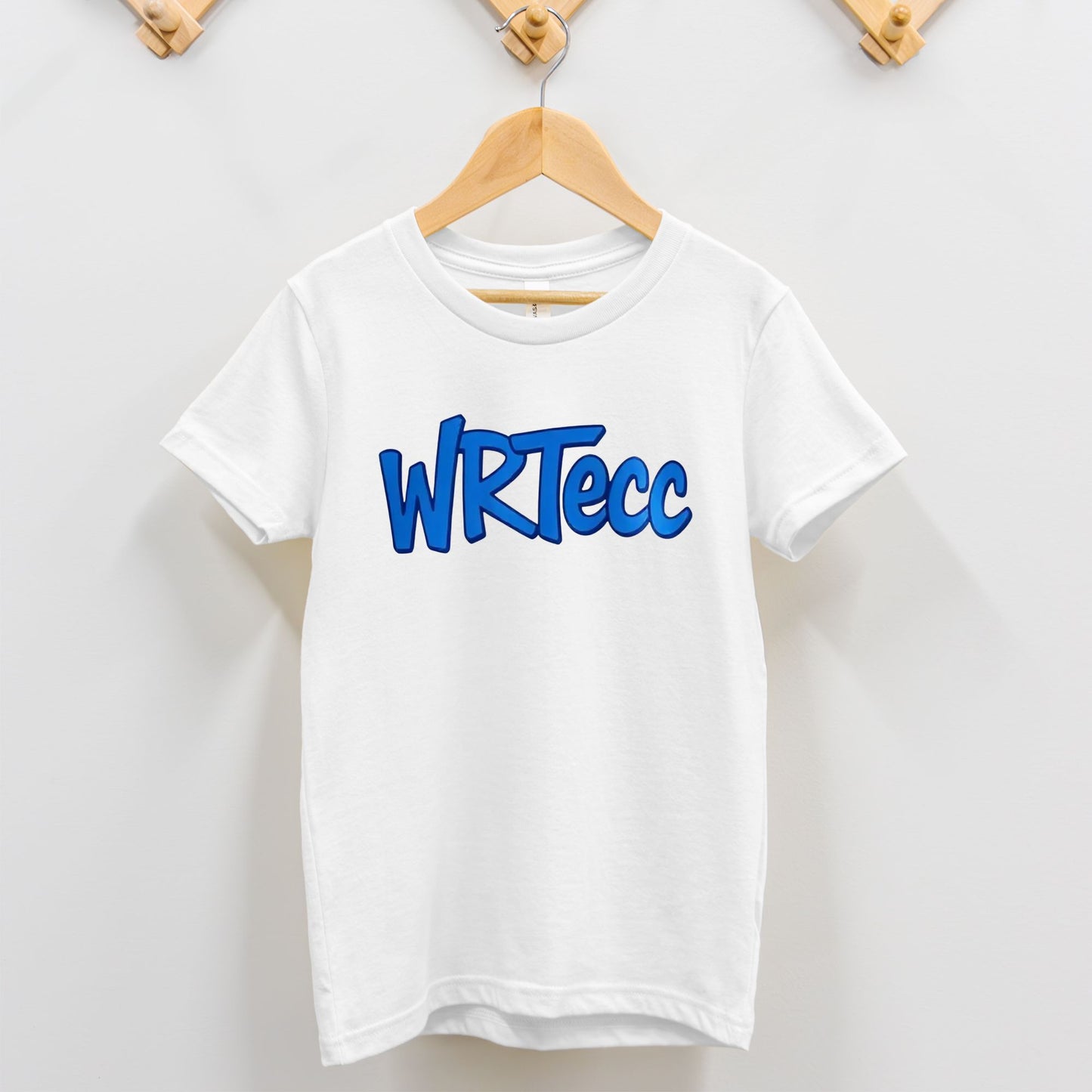 Toddler spiritwear tee with graffiti-style lettering