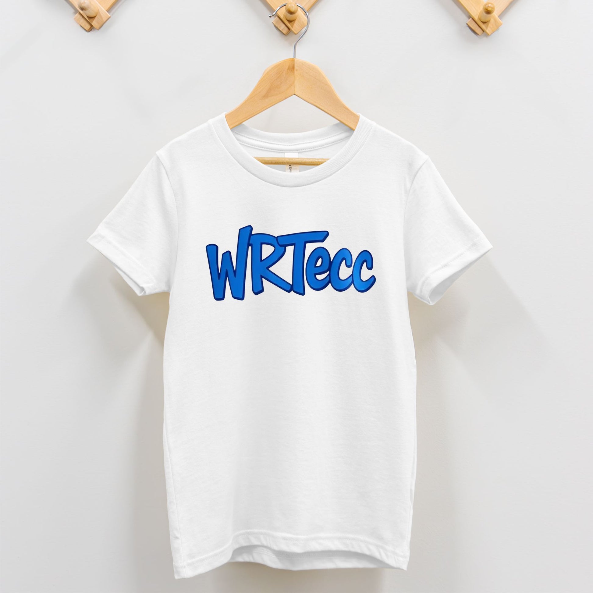 Toddler spiritwear tee with graffiti-style lettering