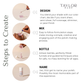Includes pink, red, and purple pigments with non-toxic, vegan, cruelty-free ingredients.