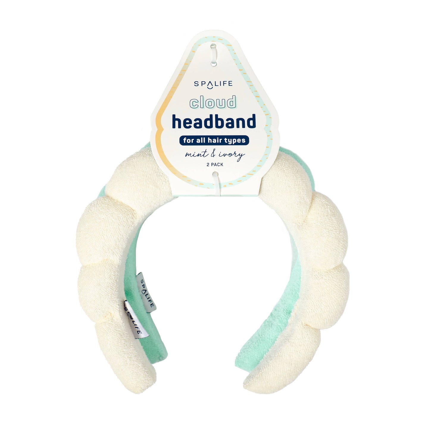 “Cloud Nine Style” ☁️ Terry Bubble Spa Headband (2 Pack)