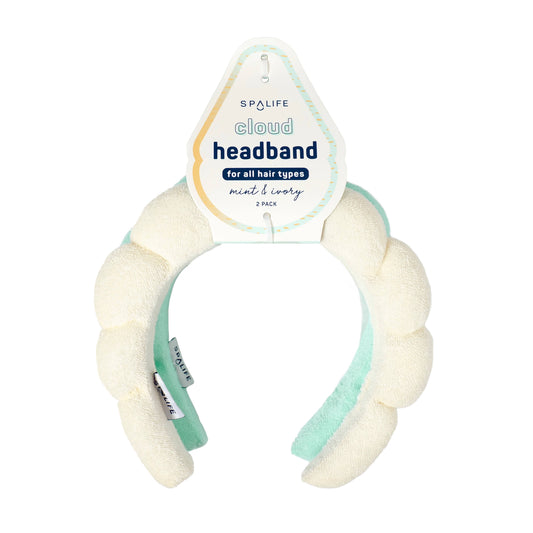 “Cloud Nine Style” ☁️ Terry Bubble Spa Headband (2 Pack)