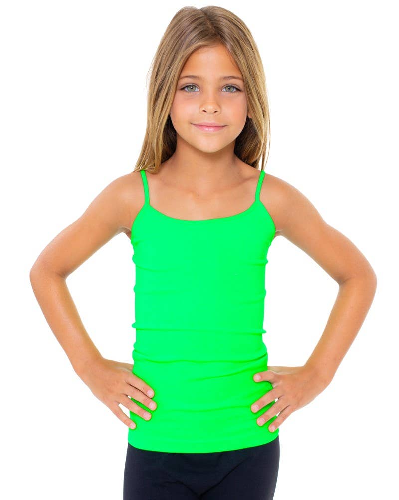 "Layer Up, Cutie" 💚 Girls Full Camisole Dark Emerald by Malibu Sugar