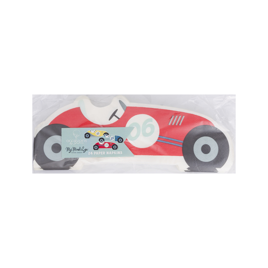 “Pit Stop” 🏁 Race Car Party Napkins by My Mind’s Eye