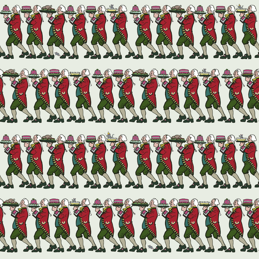 “At Your Service” 🎩 Christmas Butler Wrapping Paper Roll by Better Than The Gift