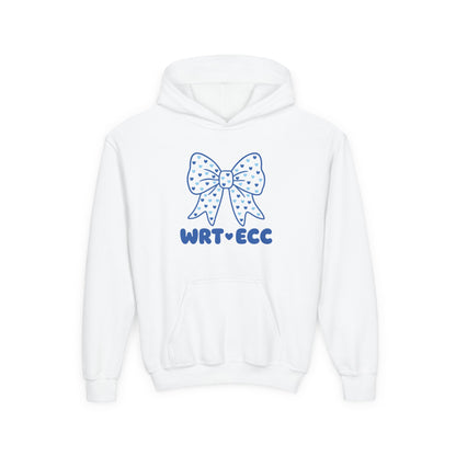 “Heart on Her Sleeve” 🎀 Heart-Filled Statement Bow WRT ECC Kids Hoodie by CGO