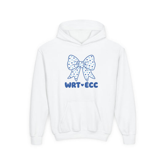 “Heart on Her Sleeve” 🎀 Heart-Filled Statement Bow WRT ECC Kids Hoodie by CGO