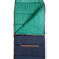 "Pack & Snooze" 🎒 Mimish Sleep-N-Pack Packable Sleeping Bag — Navy/Green (Big Kid 7–12+)