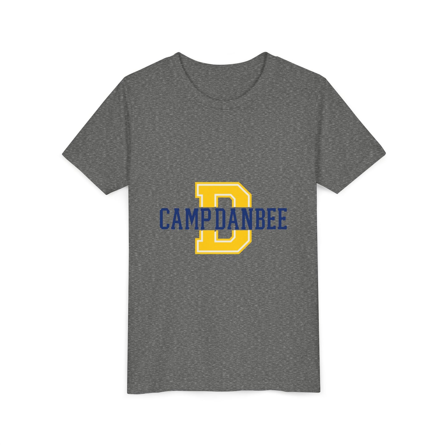 Youth Tee — 'Camp Danbee' Letterman D Logo Kids Shirt