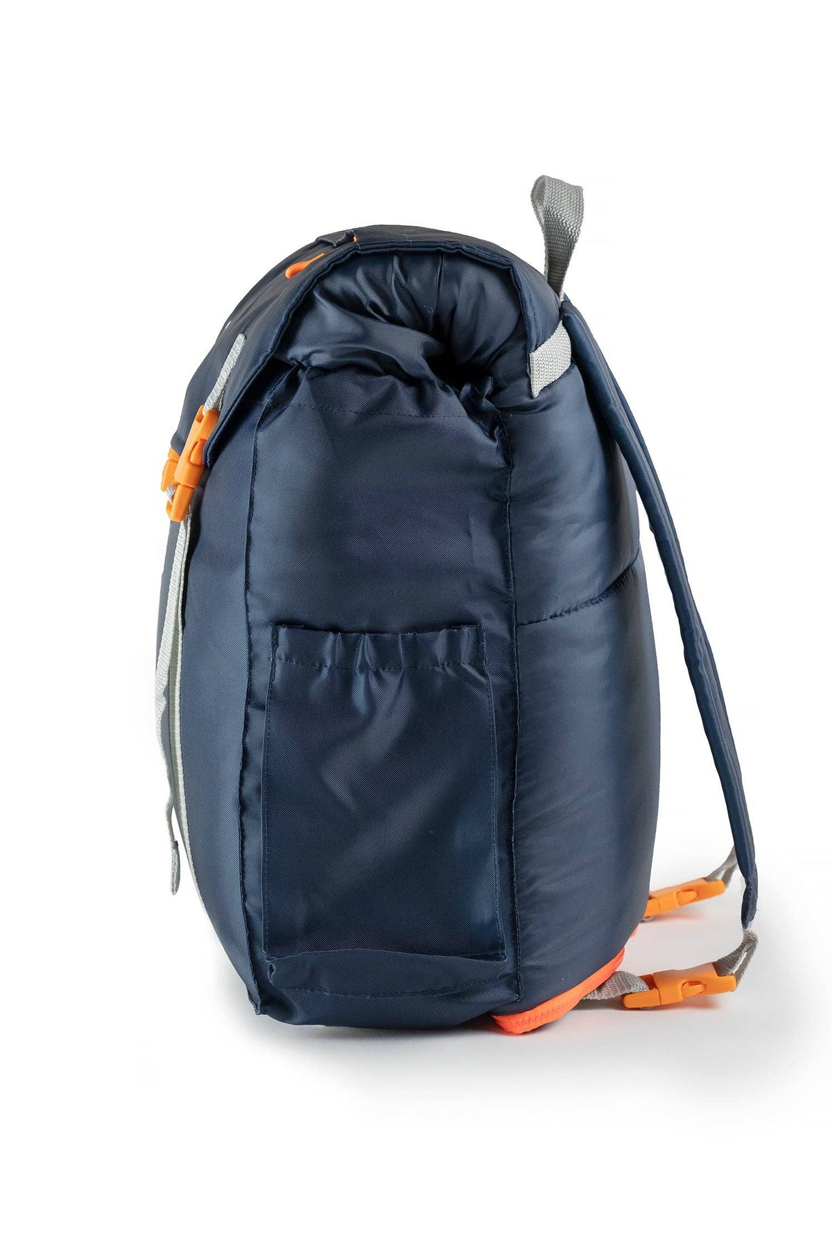 "Pack & Snooze" 🎒 Mimish Sleep-N-Pack Packable Sleeping Bag — Navy/Green (Big Kid 7–12+)