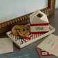 Holiday kitchen decor milk and cookie set