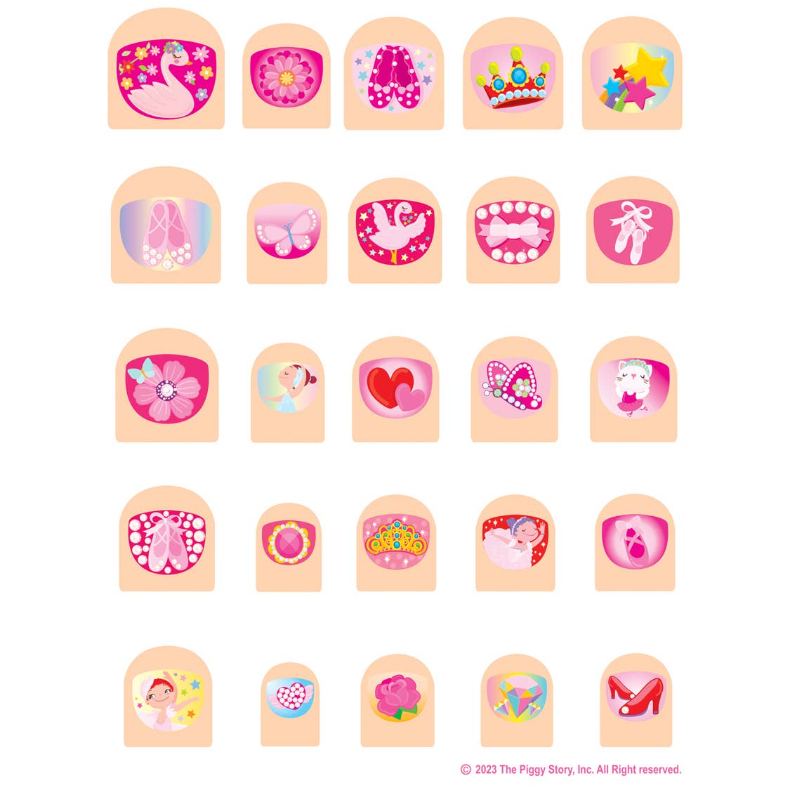 “Twinkle Toes” 🩰 Ballet Bracelet and Nail Sticker Gift Pack