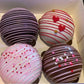 Valentine’s Day cocoa bomb gift box with four chocolate bombs