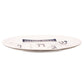 Elegant Hanukkah Serving Tray, crafted from porcelain with menorah, dreidel, and Star of David accents. Measures 14.02 x 10.16 x 1.26" H, perfect for serving latkes, sufganiyot, and appetizers. Sturdy and easy to clean, ideal for holiday gatherings or as a thoughtful gift.