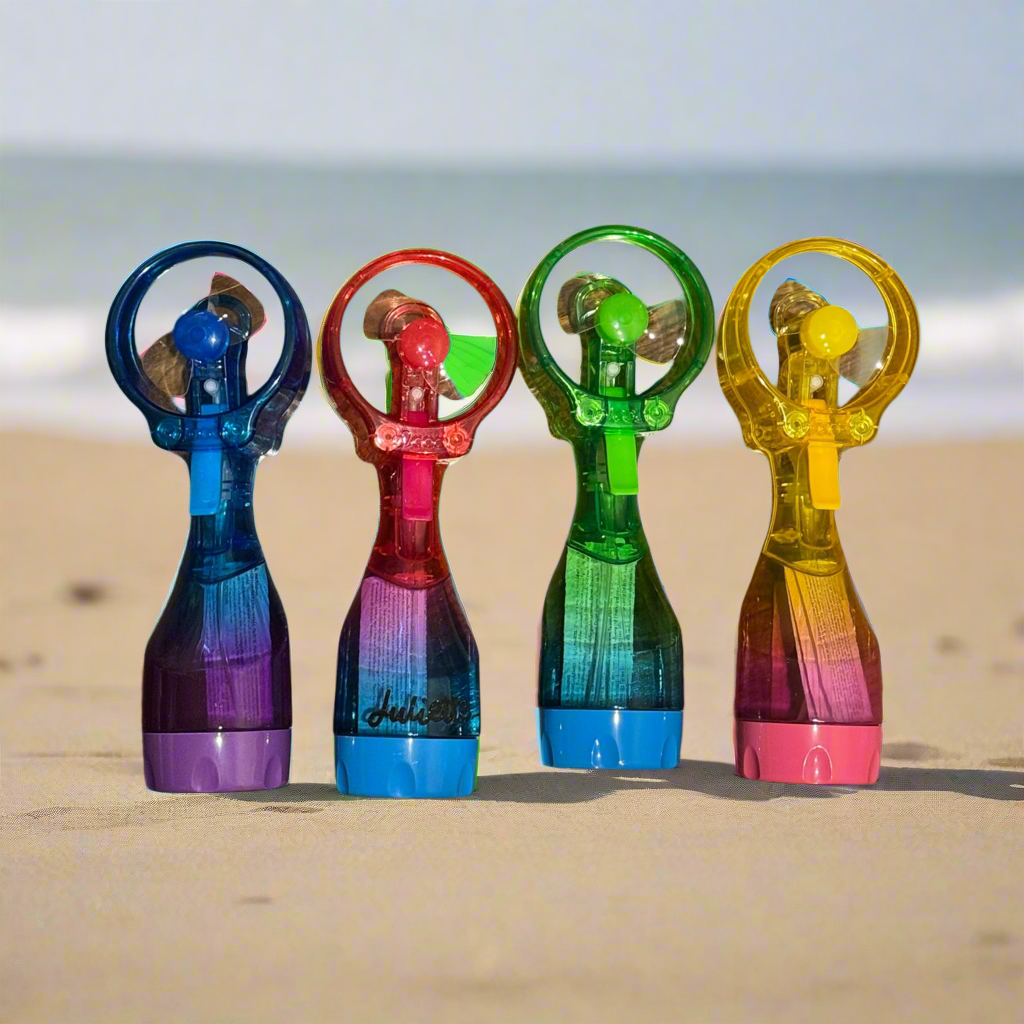 “O2Cool for Beach” 💦 Personalized Misting Fan with Ombre Colors by O2Cool