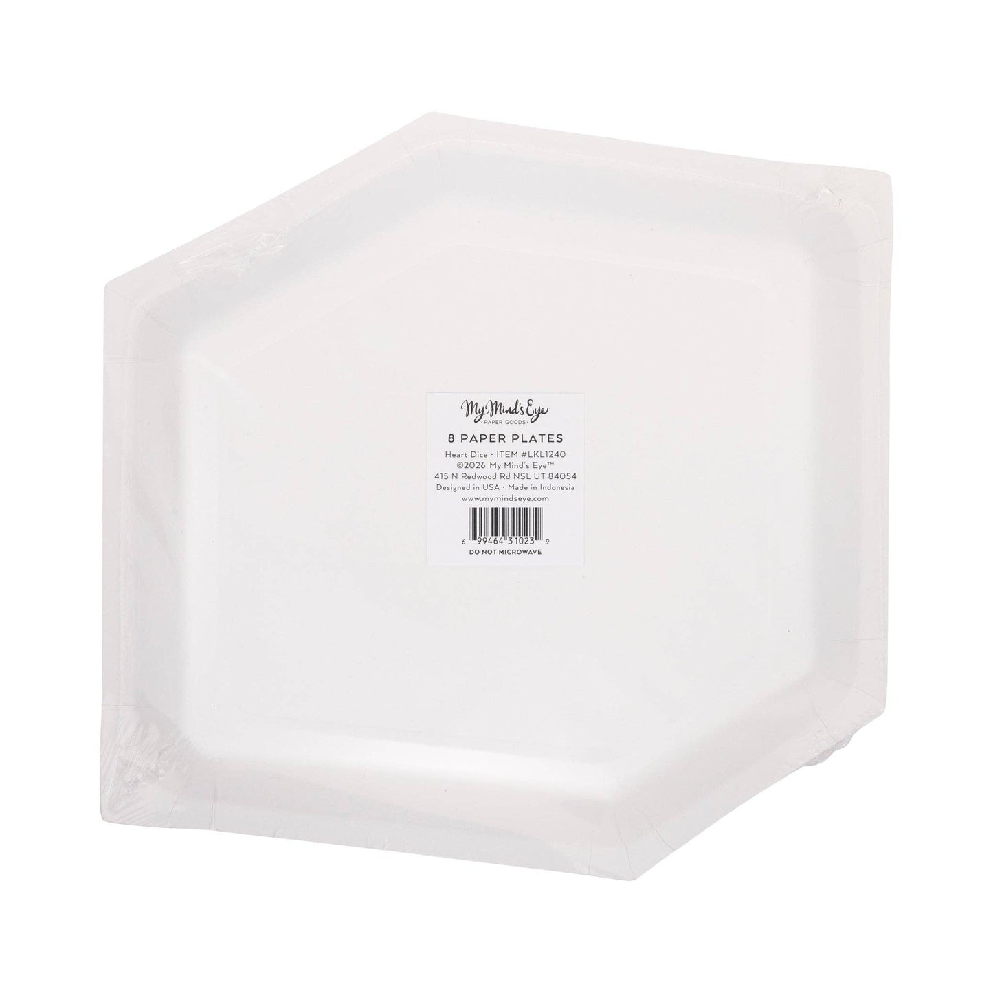 “Lucky in Love” 🎲💘 Heart Dice Paper Plates by My Mind’s Eye