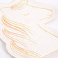 Adorable unicorn-shaped napkins, featuring neon print and gold foil details. Perfect for fairytale-themed parties. Includes 16 durable, high-quality napkins, measuring approximately 125mm x 180mm. Ideal for adding a magical touch to any celebration
