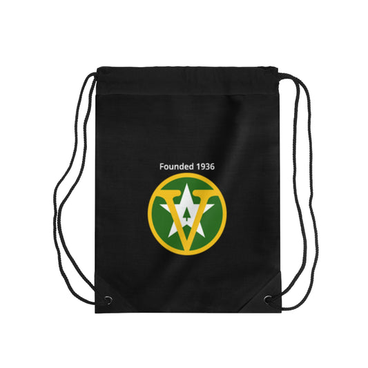 "Cinch It" 🎒 Camp Drawstring Bag — Founded 1936 Vintage Logo Gym Sack (Pick Your Camp)