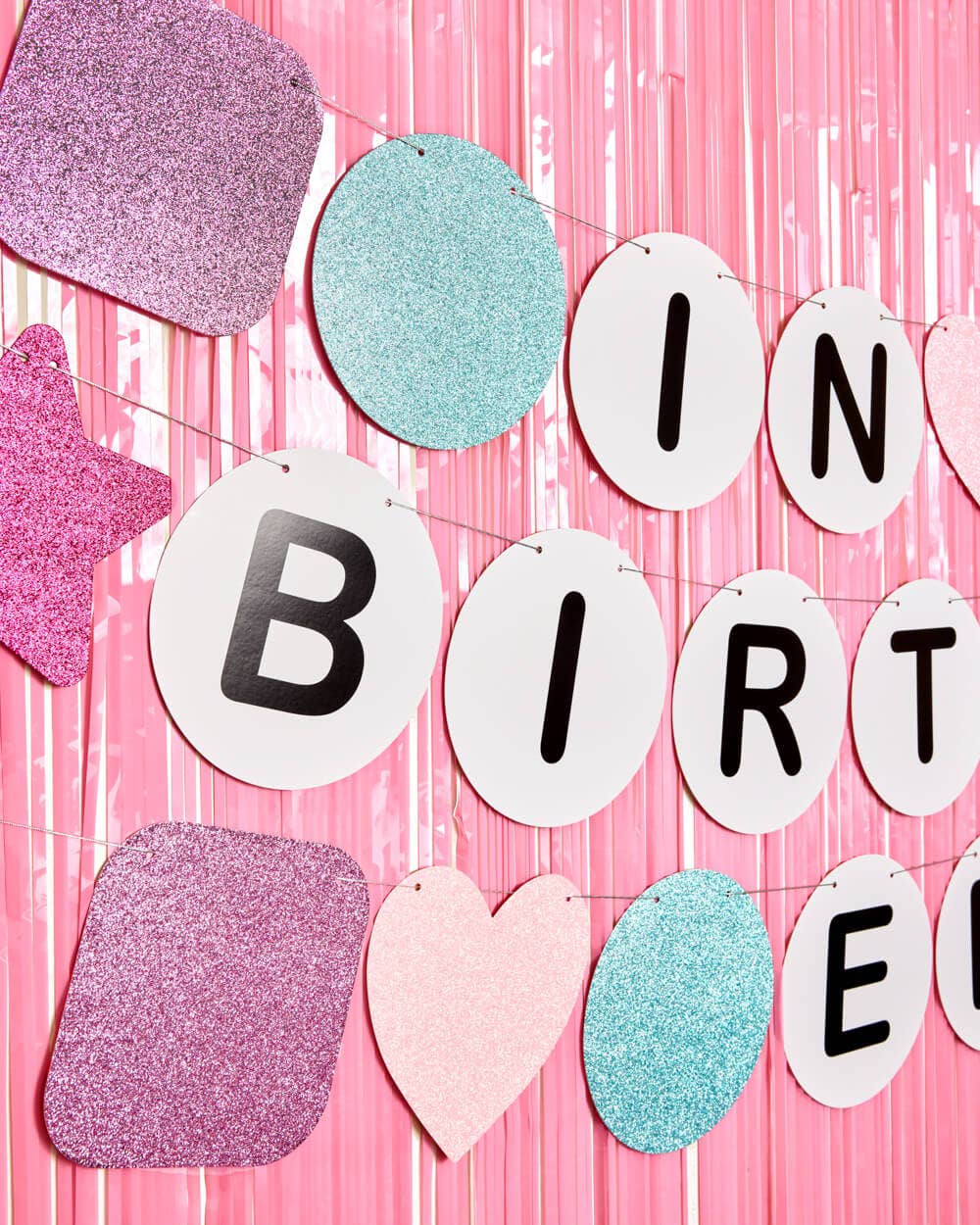 Pre-strung birthday banner for Swiftie parties