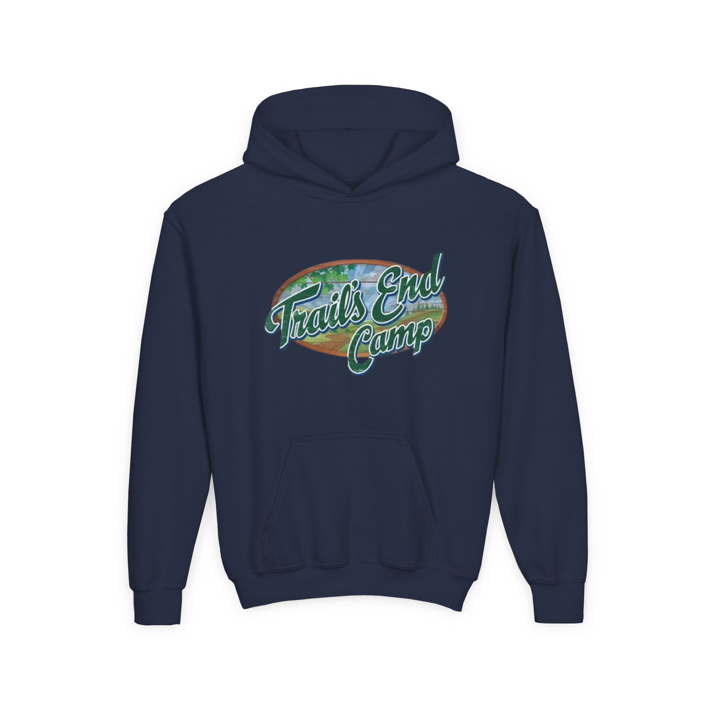 Youth Hoodie — Trails End Camp Retro Logo Sweatshirt