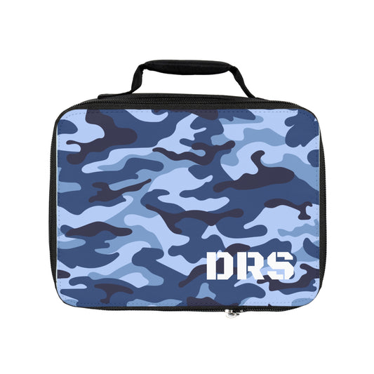 “Mess Hall” 🍱 Personalized Blue Camo Insulated Lunch Bag by CGO