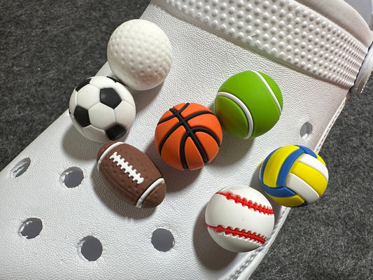 3D basketball shoe charm for crocs close-up