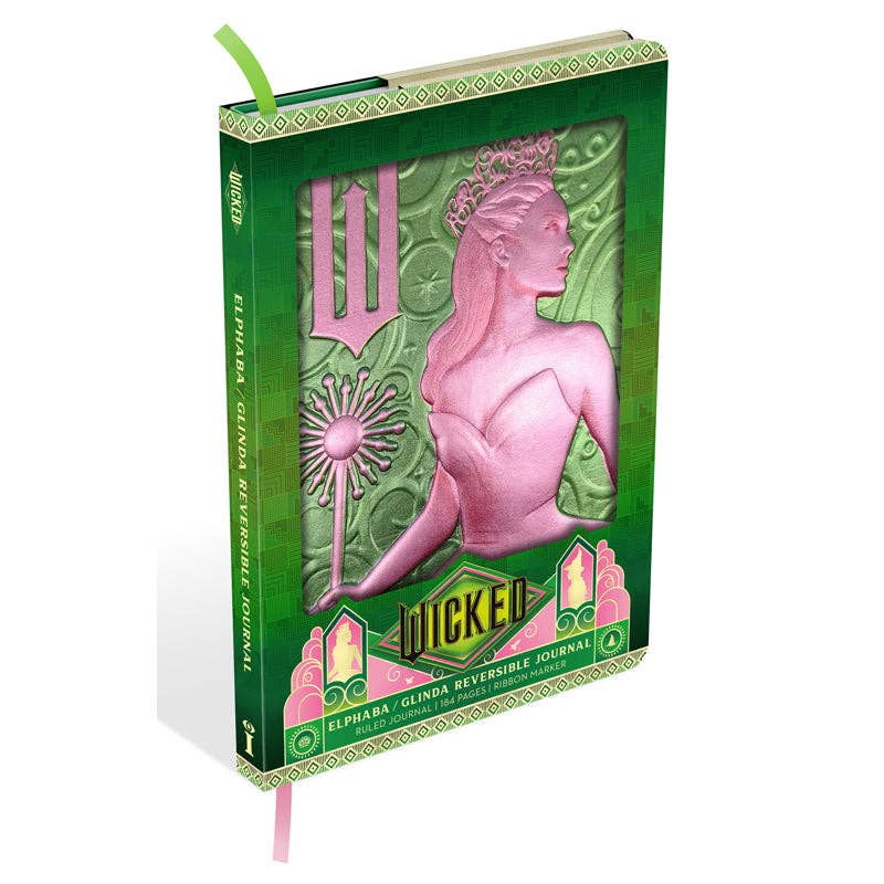 “Spellbinding Scribbles” 💚💖 Reversible Wicked Journal by Insight Editions