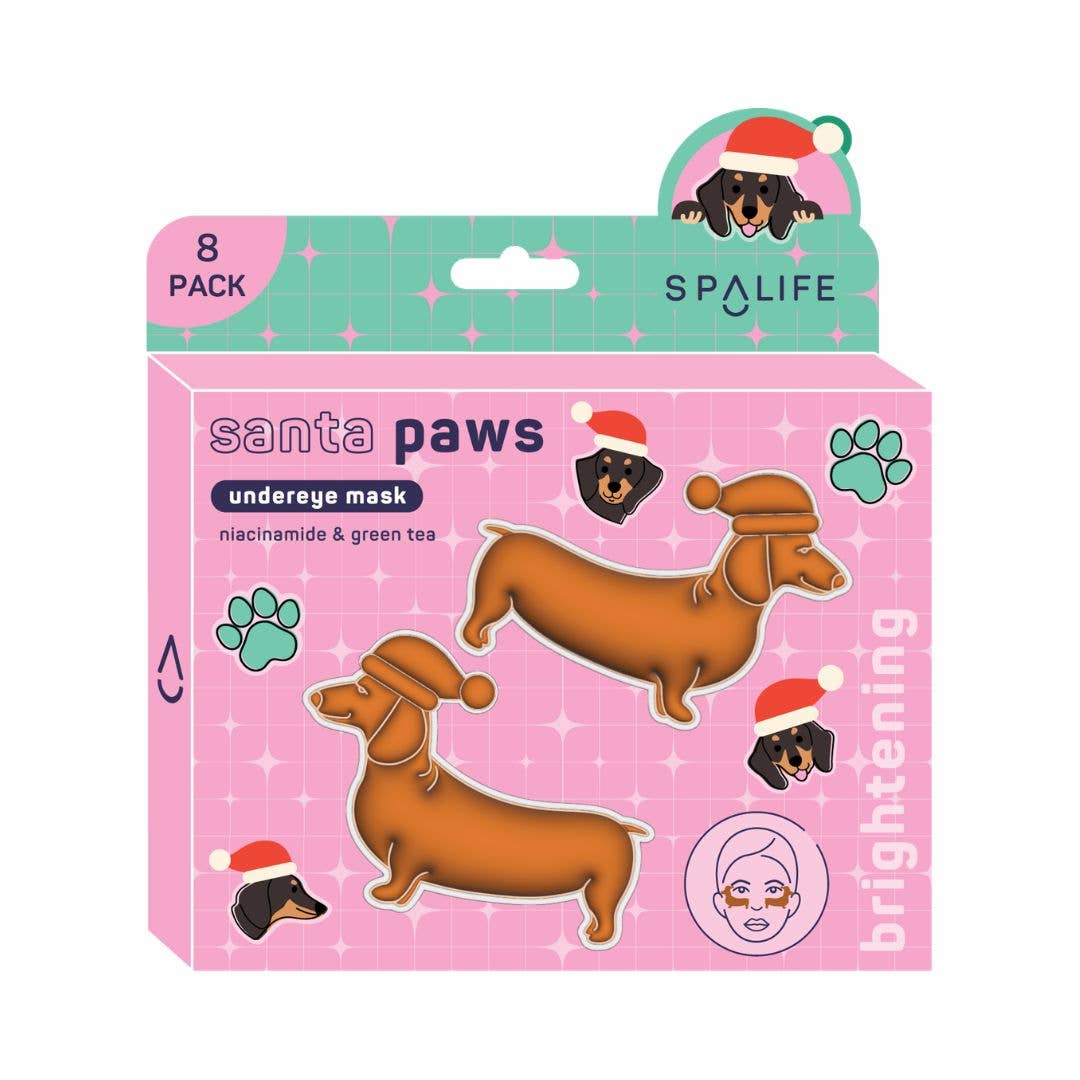 “Wiener Wonderland” 🐶 Christmas Dachshund Under Eye Patches 8 Pack by My Spa Life