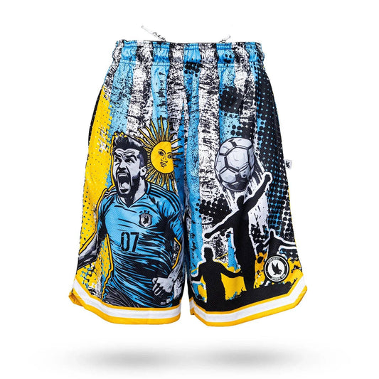 “Grass Stains Sold Separately” ⚽ Boys Soccer Print Athletic Shorts by Flow Society