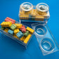 Block-themed candy favor in a brick-shaped box, perfect for birthday parties or playdates. Includes Lego-themed candies with optional cellophane wrap and thank you label. Custom candy containers available upon request.