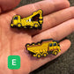 "Dig This" 🚜 Construction Vehicle Croc Charm Set (19-Pack) by JuliesDecal