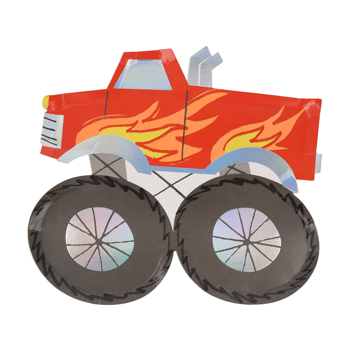 "Big Wheels" 🚛 Monster Truck Paper Plates by Meri Meri