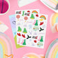 “Emerald City” 💚🩷 Wicked Witch Tats - 52 temporary tattoos kids