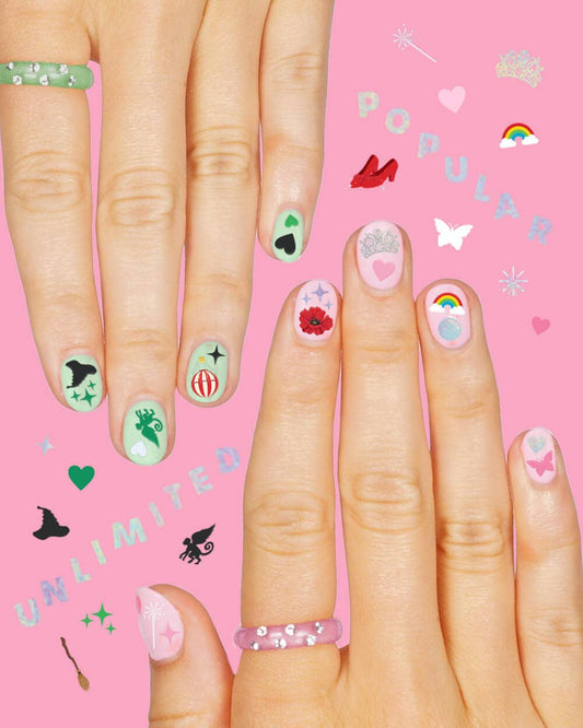Emerald City Nail Stickers - 604 adhesive nail stickers, witch, wizard manicure