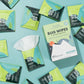 Bug repellent wipes with citronella and peppermint, DEET-free for outdoor use
