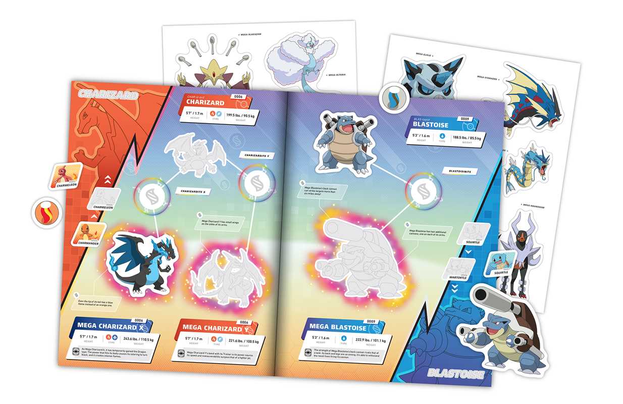 pokemon mega evolutions sticker book with 300 stickers