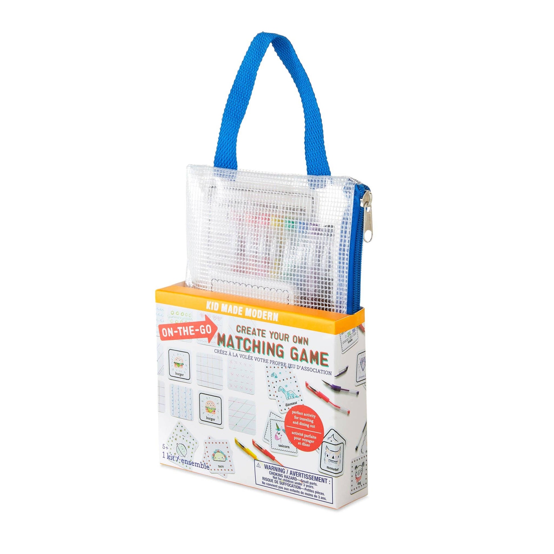 DIY matching game set for children in compact case