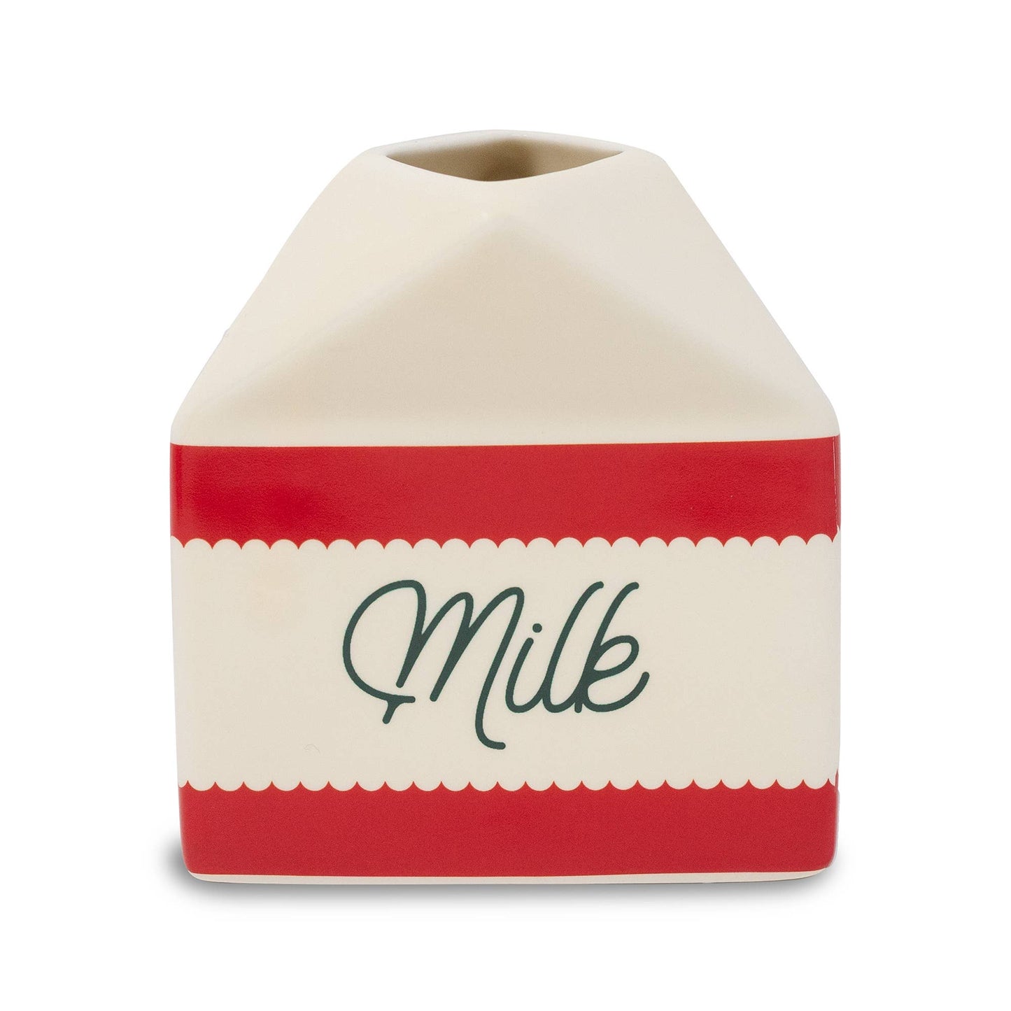 Ceramic Santa serving set with holiday accents