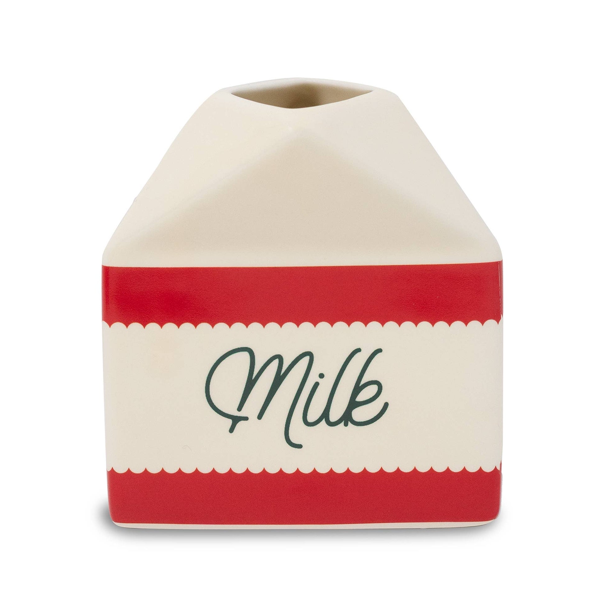 Ceramic Santa serving set with holiday accents