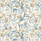 Pack of 24 dusty blue floral Passover charger squares