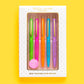 Best Teacher Ever ballpoint pen set with 5 colorful pens, gold foil details, perfect for gifts and desk accessories.