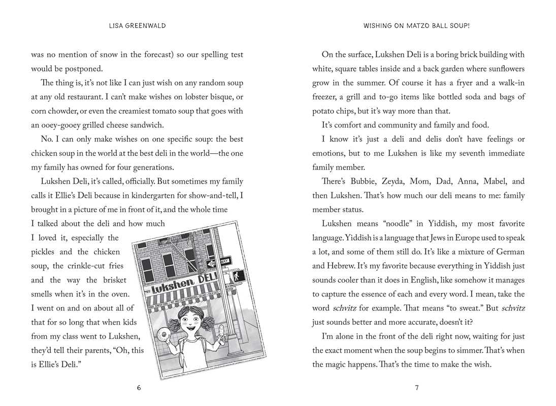 Ellie's Deli: Wishing on Matzo Ball Soup! by Lisa  Greenwald: Paperback; 224 pages / English