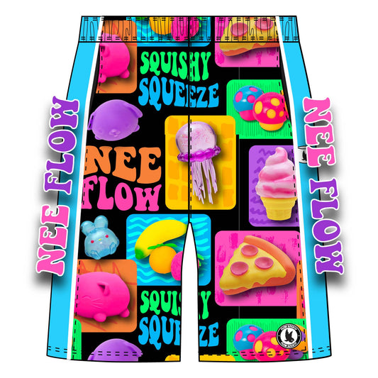 “Squeeze Play” 🫧 Boys Squishy Print Athletic Shorts by Flow Society