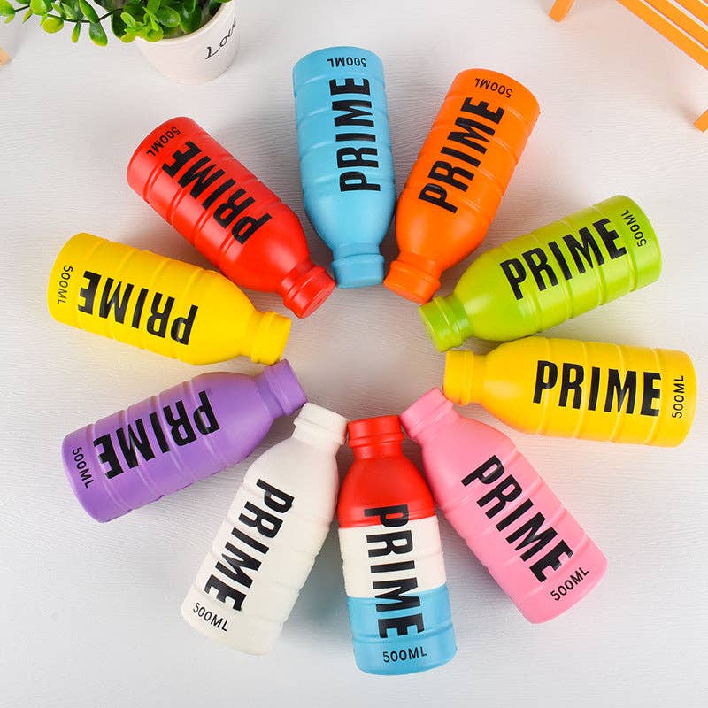 "Hydration Squad" 💧 Water Bottle Squishy Slow-Rising Sensory Toy