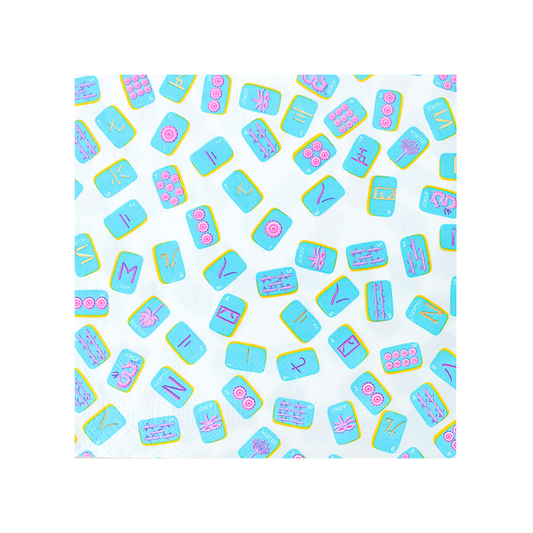 “High Rollers Only” 🀄🎉 Mahjong Large Napkins by Jollity & Co