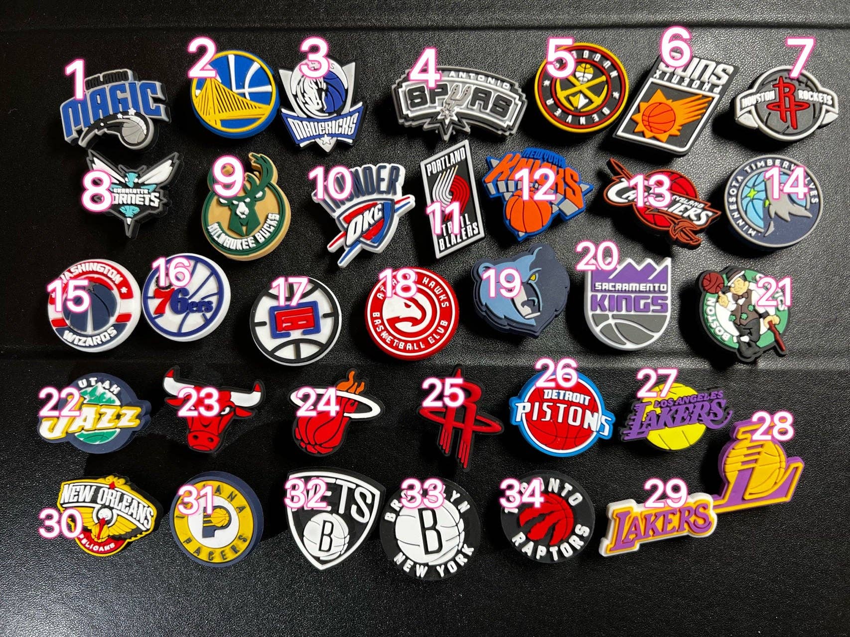 Fancy PVC shoe charms for Crocs shoes