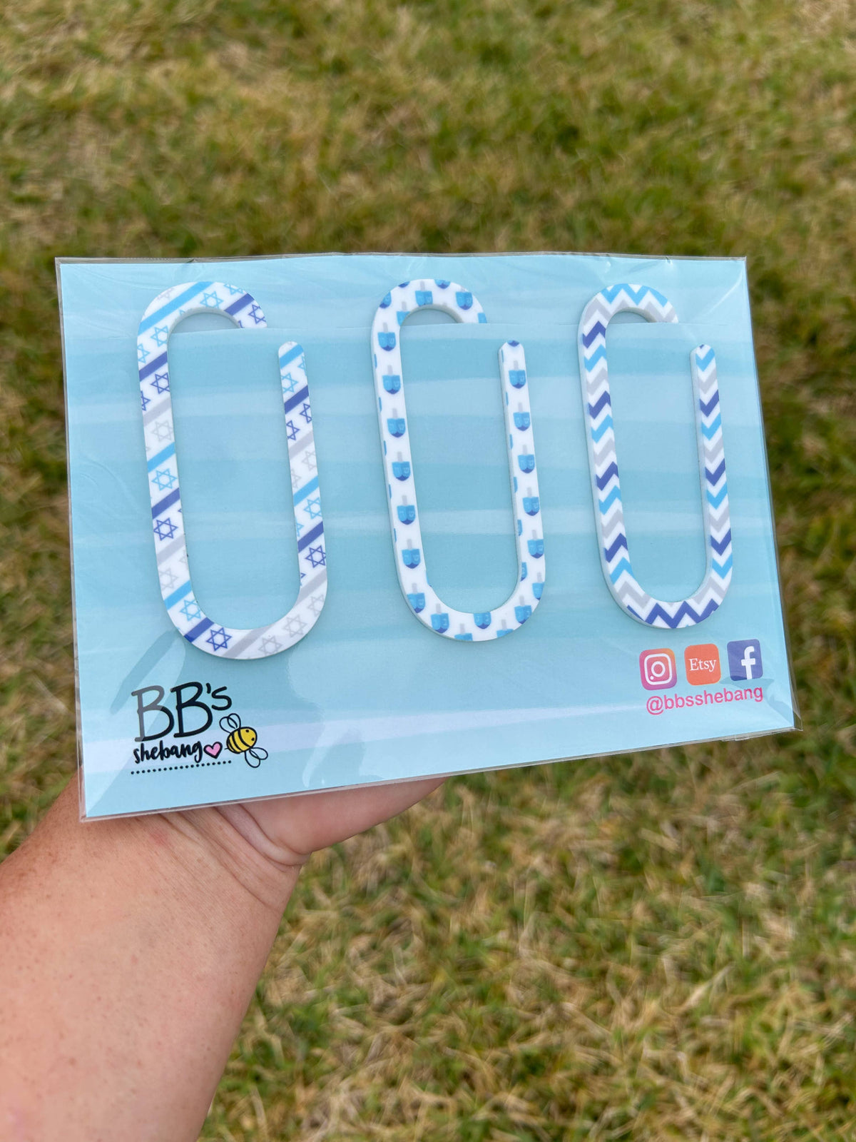 “Page Eight” 🕎 Hanukkah Paperclip Bookmark Set for Teachers by BB’s Shebang