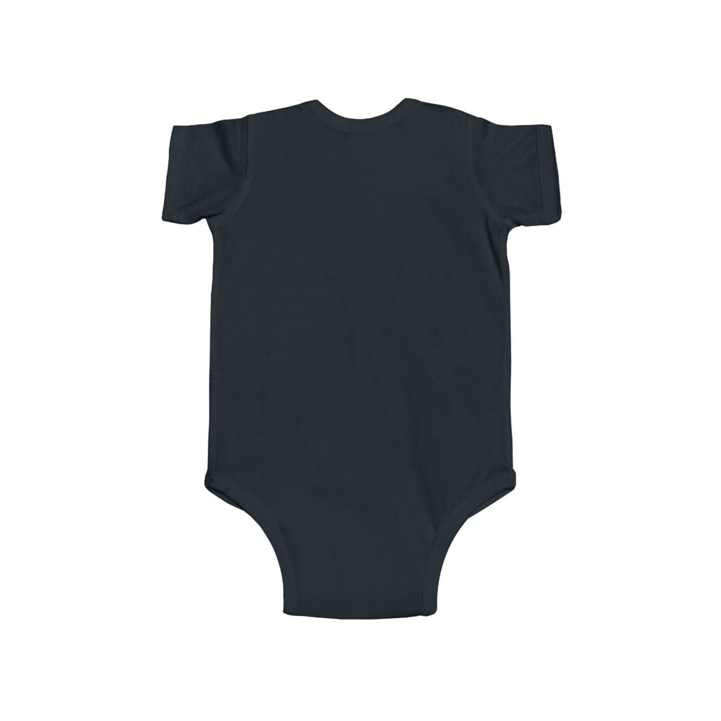 Trendy Cowboy Ghost Trick or Treat baby onesie featuring a cute ghost in a cowboy outfit holding a candy bag. Made from 100% combed ringspun cotton, this short-sleeved bodysuit is comfortable, lightweight, and perfect for baby boys or girls aged 6M-24M.