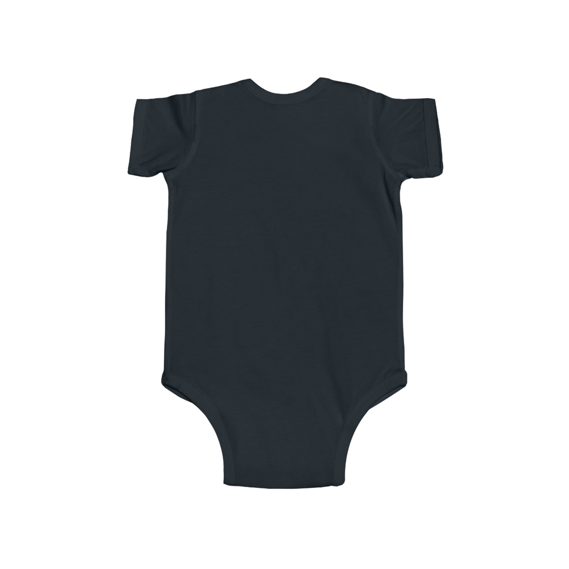 Trendy Cowboy Ghost Trick or Treat baby onesie featuring a cute ghost in a cowboy outfit holding a candy bag. Made from 100% combed ringspun cotton, this short-sleeved bodysuit is comfortable, lightweight, and perfect for baby boys or girls aged 6M-24M.