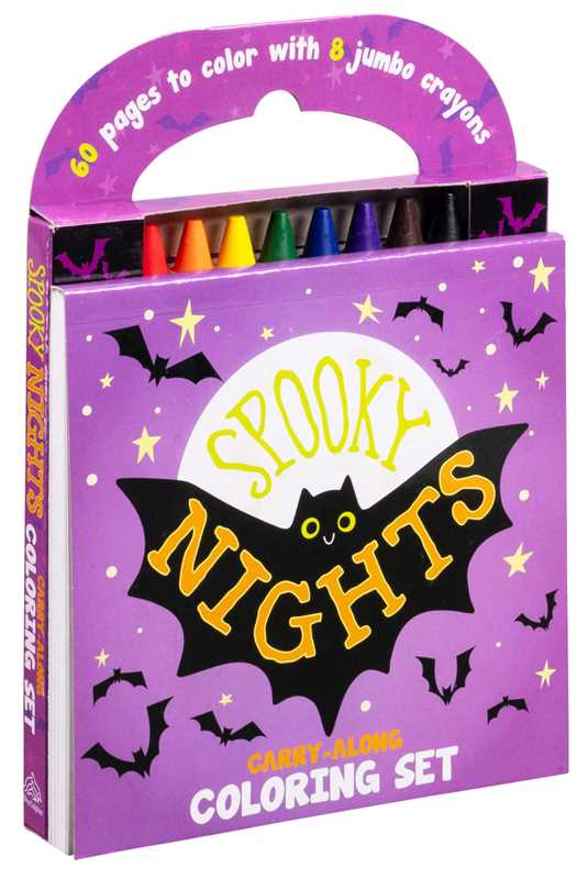 Halloween coloring and activity book with handle